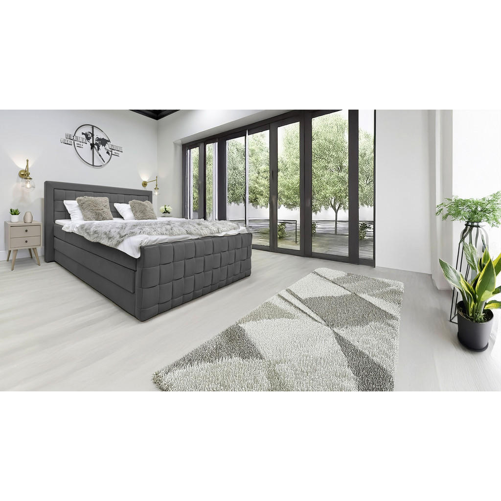 Livetastic BOXSPRINGOVÁ POSTEĽ, 140/200 cm čierna.