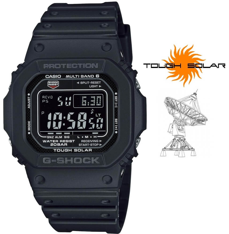 Casio G-Shock Original Solar Rádiově řízené GW-M5610U-1BER.