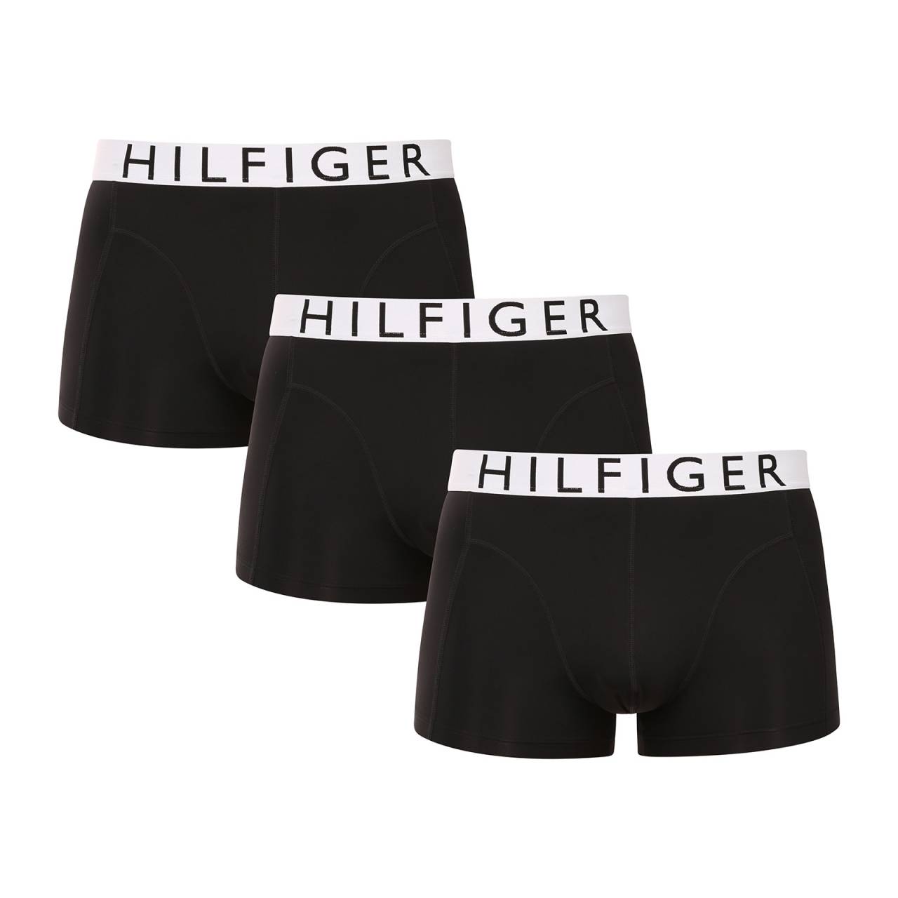 3PACK Moške boksarice Tommy Hilfiger črne (UM0UM03467 0XK) XL.
Stavite na brezčasen slog, ki združuje eleganco in funkcionalnost.
Funkcionalni material naslednje generacije za vaše udobje
Visokokakovostna sintetična vlakna z visokim deležem elastana zagotavljajo, da se boksarice popolnoma prilagodijo vašemu telesu in ne omejujejo gibanja.
Elegantna zasnova in kroj, ki drži
Daljše noge zagotavljajo udobje in priročnost skozi ves dan - brez krpanja ali neprijetnega rezanja.
Zakaj bi morali preizkusiti bokserje Tommy Hilfiger

Funkcionalen material z odlično elastičnostjo in zračnostjo, ki ga je enostavno vzdrževati.
Sodoben videz in odlično prileganje z daljšimi nogavicami za dodatno udobje.
Predstavnik sloga in kakovosti Tommy Hilfiger.

Spodnje perilo Tommy Hilfiger je zagotovilo najvišje kakovosti
Blagovna znamka Tommy Hilfiger je pred skoraj 40 leti postala ikona ameriškega oblačenja, njena barvita paleta modre, rdeče in bele barve pa je prepoznavna že na prvi pogled.
Kako skrbeti za boksarice Tommy Hilfiger
Če želite zagotoviti, da bo vaše najljubše spodnje perilo trajalo kot novo, priporočamo, da upoštevate naslednje smernice.

Pralnica: Operite pri 30 °C z blagim detergentom.
Sušenje: Lahko sušite v sušilnem stroju - izberite nežen program z nizko temperaturo.
Likanje: Lahko ga likate na nizki temperaturi, vendar to ni potrebno - material je naravno gladek.

Nasvet: Postanite strokovnjak za vzdrževanje spodnjega perila z z nasveti v našem članku in svojim najljubšim kosom zagotovite nego, ki si jo zaslužijo.