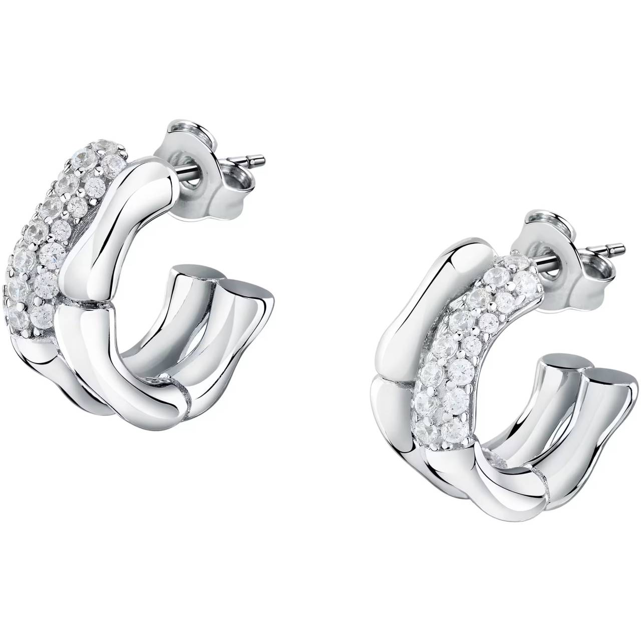 Morellato Štýlové náušnice z recyklovaného striebra Essenza SAWA18.