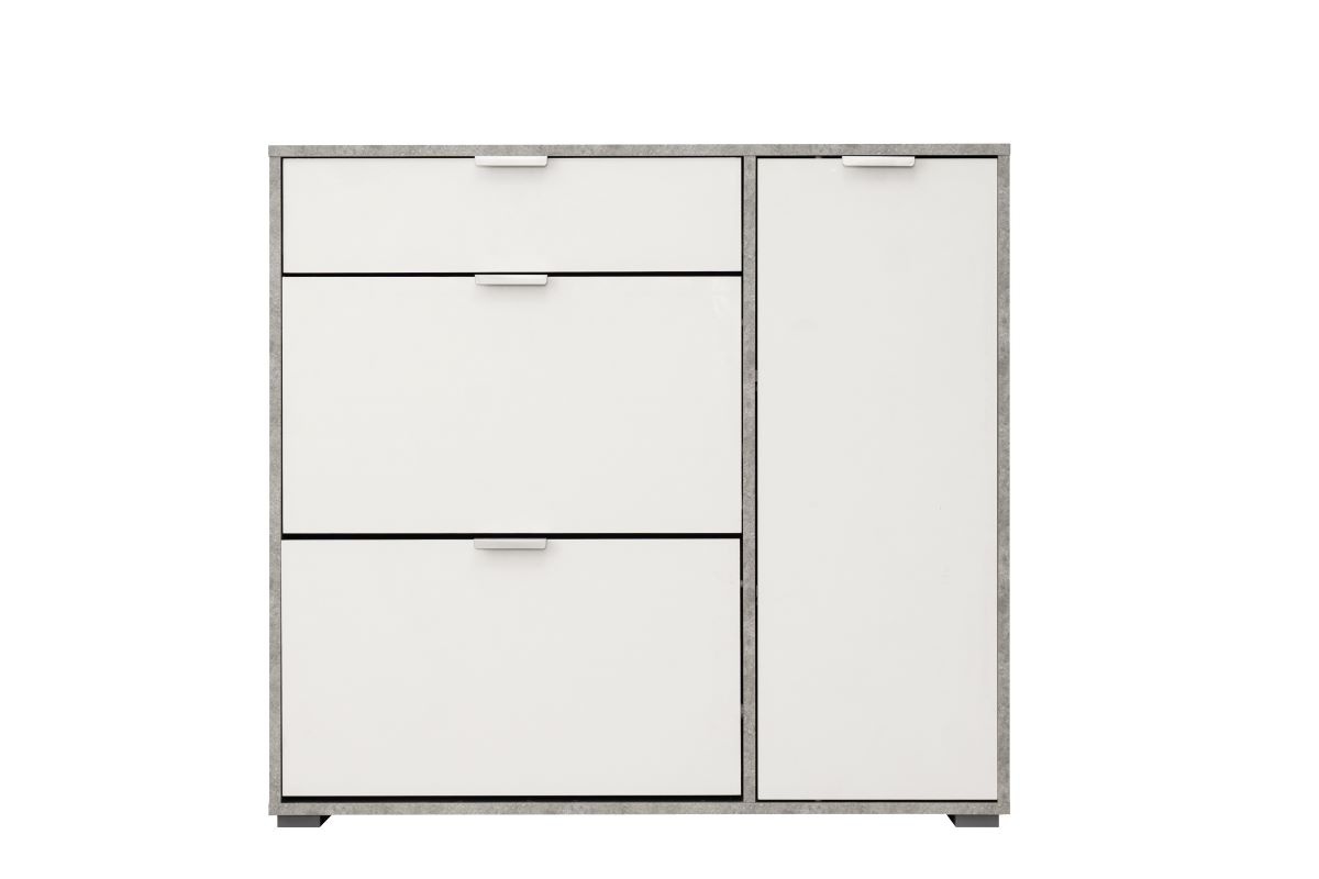 Kombinovaný botník triss - biela/beton.

 

Rozmery botníku Triss sú 102x94,5x33cm (š, v, h)

 

Ďalšie varianty botníkov Triss a iné súvisiace produkty nájdete nižšie.