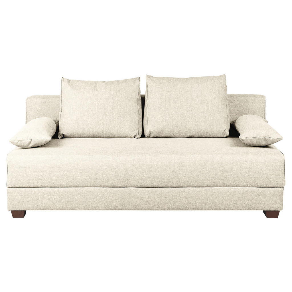 MID.YOU ROZKLADACIA POHOVKA, textil, krémová.