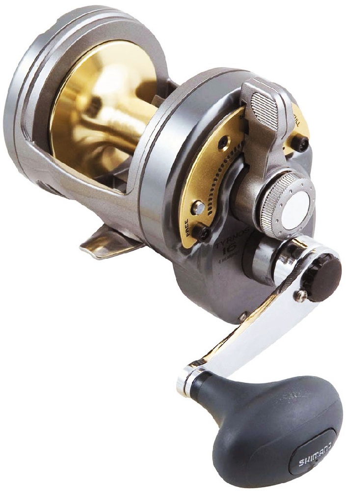 Shimano multiplikátor tyrnos 30 lbs 2-speed 20.
 guličkové ložiská - typ A-RB 
 guličkové ložiská (ks) 4 
 jednocestné ložisko (ks) 0 
 prevodový pomer 5,0: 1 / 2,0: 1 
 návin na 1 otočenie kľučky (cm) 115/46 
 materiál tela hliník 
 typ kľučky jednoduchá 
 materiál cievky dural 
 kapacita cievky (LB / YDS) 30/600