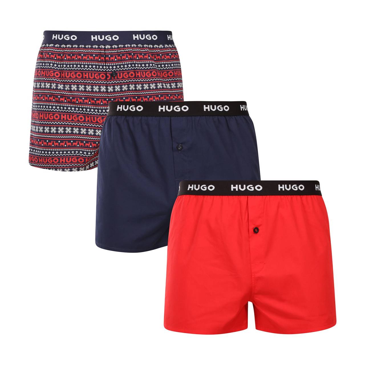 3PACK moške široke boksarice HUGO večbarvne (50532565 963) M.
boksarice so kot skrivne značke superjunakov - nihče jih ne sme videti, a veste, da jih imate!
Moške boksarice te znane blagovne znamke odlikuje udoben kroj.
Za več informacij glejte klasične informacije o izdelku.