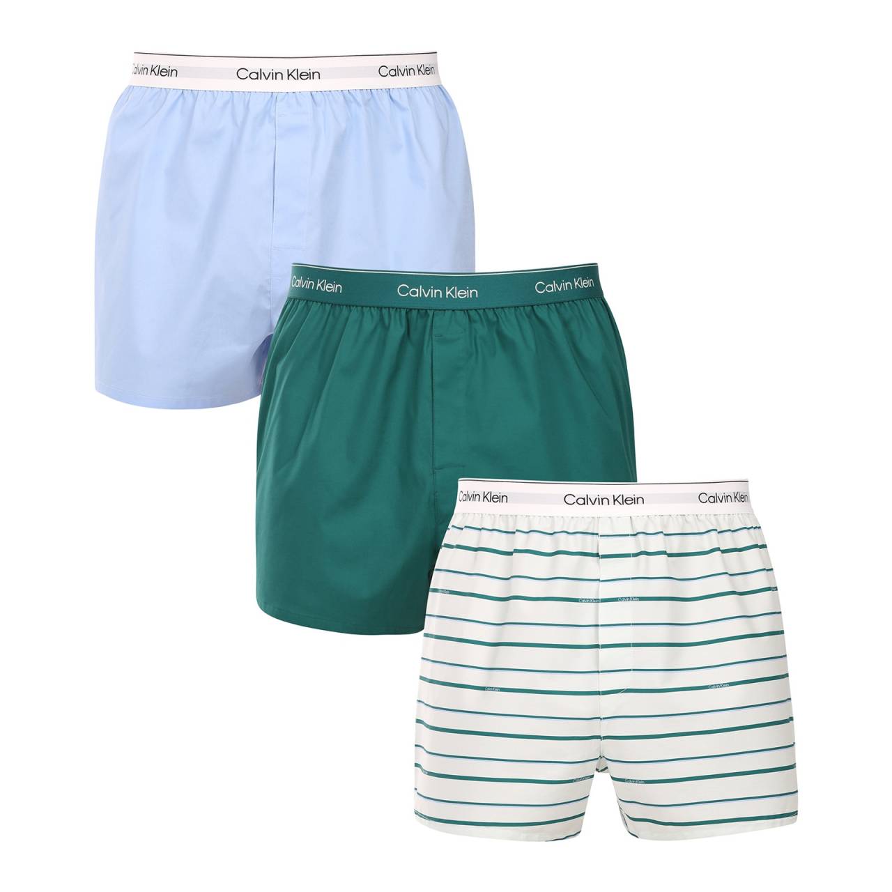 3PACK Herren Boxershorts Calvin Klein mehrfarbig (NB4267-0AC) XL.
Gönnen Sie sich eine tägliche Dosis Komfort und Stil mit den Herren-Boxershorts von Calvin Klein.
Hochwertiges Material für maximalen Komfort
Calvin Klein Shorts bestehen aus einer bequemen Mischung aus Baumwolle und Elastan, die für außergewöhnliche Weichheit, Atmungsaktivität und Flexibilität sorgt.
Zeitloses Design mit Liebe zum Detail
Klassische Farben wirken elegant und universell und passen daher hervorragend in die Garderobe von Männern jeden Alters.
Warum Sie Calvin Klein Shorts lieben werden

Hochwertiges Material: Die Kombination aus Baumwolle und Elasthan sorgt für ein angenehmes Körpergefühl, hervorragende Atmungsaktivität und perfekte Passform.
Elegantes und zeitloses Design: Die dezente graue Farbe, ergänzt durch das ikonische gewebte Gummiband mit dem Calvin Klein-Logo, verleiht Ihrem Outfit auch im Alltag einen Hauch von Luxus.
Universell einsetzbar: Dank des lockeren Schnitts eignen sie sich ideal für den Alltag, zum Entspannen zu Hause, zum Schlafen und zum bequemen Sitzen bei der Arbeit.

Calvin Klein Unterwäsche wird von Menschen auf der ganzen Welt geliebt
Calvin Klein Herrenunterwäsche gehört zu den Aushängeschildern der Modeindustrie.
 
Pflegehinweise für Calvin Klein Shorts
Damit Ihre Lieblingskleidung lange in einem hervorragenden Zustand bleibt, empfehlen wir Ihnen, die folgenden Pflegehinweise zu beachten.

Waschen: Waschen Sie die Shorts bei 30 °C mit einem milden Baumwollwaschmittel.
Trocknen: Sie können die Shorts bei niedriger Temperatur im Trockner trocknen.
Bügeln: Bei Bedarf können die Shorts gebügelt werden.

Tip: Die Suche nach Ihrer Lieblingsunterwäsche kann sehr langwierig sein, deshalb möchten wir, dass Ihre Lieblingsstücke lange halten.