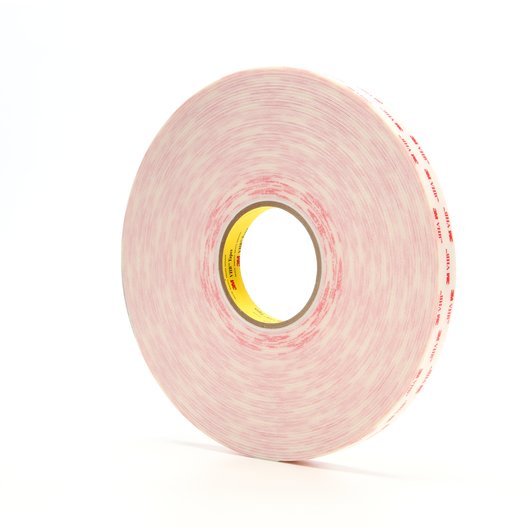 3M VHB 4932-P, 25 mm x 33 m, biela obojstranne lepiaca akrylová páska, tloušťka 0,64 mm.