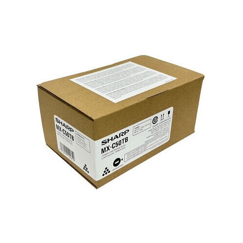 Sharp MXC50TB čierny (black) originálny toner.
Originálny toner = záruka priamo od výrobcu tlačiarne
100 % použitie v tlačiarni - bezproblémové fungovanie s vašou tlačiarňou
Použitím originálnej náplne predlžujete životnosť tlačiarne
Osvedčená špičková kvalita - vysoko kvalitná a spoľahlivá tlač originálnou tlačovou kazetou od prvej do poslednej stránky
Trvalé a profesionálne výsledky tlače - dlhodobá udržateľnosť tlače
Kratšia prodleva pri tlači stránok
Garancia Vašej spokojnosti s použitím našej originálnej náplne
Zabezpečujeme bezplatnú recykláciu originálnych náplní
Zlyhanie náplne v menej ako 1% prípadov
Jednoduchá a rýchla výmena náplne

Kód výrobcu: MXC50TB