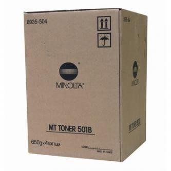 Konica Minolta MT501B čierný (black) originálny toner.
Originálny toner = záruka priamo od výrobcu tlačiarne
100 % použitie v tlačiarni - bezproblémové fungovanie s vašou tlačiarňou
Použitím originálnej náplne predlžujete životnosť tlačiarne
Osvedčená špičková kvalita - vysoko kvalitná a spoľahlivá tlač originálnou tlačovou kazetou od prvej do poslednej stránky
Trvalé a profesionálne výsledky tlače - dlhodobá udržateľnosť tlače
Kratšia prodleva pri tlači stránok
Garancia Vašej spokojnosti s použitím našej originálnej náplne
Zabezpečujeme bezplatnú recykláciu originálnych náplní
Zlyhanie náplne v menej ako 1% prípadov
Jednoduchá a rýchla výmena náplne

Kód výrobcu: 8935504
