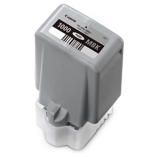 Canon PFI-1000MBK, 0545C001 matná čierna (matte black) originálna atramentová cartridge.
Originálna cartridge = záruka priamo od výrobcu tlačiarne
100 % použitie v tlačiarni - spoľahlivá a bezproblémová tlač
Použitím originálnej náplne predlžujete životnosť tlačiarne
Overená špičková kvalita - jasný a čitateľný text, jemná grafika, kvalitnejšie obrázky
Použitie originálnej kazety ponúka rýchly a vysoký výkon a pritom stabilné výsledky = EFEKTÍVNA TLAČ
Jednoduchá inštalácia a údržba
Zabezpečujeme bezplatnú recykláciu originálnych náplní
Garancia Vašej spokojnosti s použitím našej originálnej náplne

Kód výrobcu: 0545C001