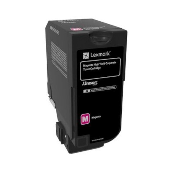 Lexmark 84C2HME purpurový (magenta) originálny toner.
Originálny toner = záruka priamo od výrobcu tlačiarne
100 % použitie v tlačiarni - bezproblémové fungovanie s vašou tlačiarňou
Použitím originálnej náplne predlžujete životnosť tlačiarne
Osvedčená špičková kvalita - vysoko kvalitná a spoľahlivá tlač originálnou tlačovou kazetou od prvej do poslednej stránky
Trvalé a profesionálne výsledky tlače - dlhodobá udržateľnosť tlače
Kratšia prodleva pri tlači stránok
Garancia Vašej spokojnosti s použitím našej originálnej náplne
Zabezpečujeme bezplatnú recykláciu originálnych náplní
Zlyhanie náplne v menej ako 1% prípadov
Jednoduchá a rýchla výmena náplne

Kód výrobcu: 84C2HME