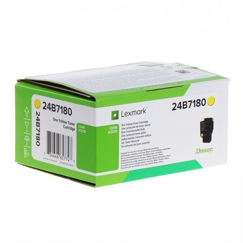 Lexmark 24B7180 žltý (yellow) originálny toner.
Originálny toner = záruka priamo od výrobcu tlačiarne
100 % použitie v tlačiarni - bezproblémové fungovanie s vašou tlačiarňou
Použitím originálnej náplne predlžujete životnosť tlačiarne
Osvedčená špičková kvalita - vysoko kvalitná a spoľahlivá tlač originálnou tlačovou kazetou od prvej do poslednej stránky
Trvalé a profesionálne výsledky tlače - dlhodobá udržateľnosť tlače
Kratšia prodleva pri tlači stránok
Garancia Vašej spokojnosti s použitím našej originálnej náplne
Zabezpečujeme bezplatnú recykláciu originálnych náplní
Zlyhanie náplne v menej ako 1% prípadov
Jednoduchá a rýchla výmena náplne

Kód výrobcu: 24B7180