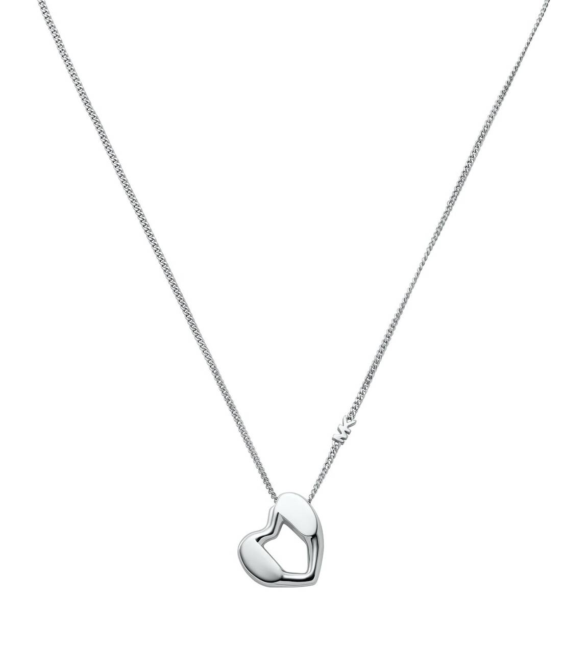 Michael Kors Nežný strieborný náhrdelník so srdcom Love Kors MKC1777040.