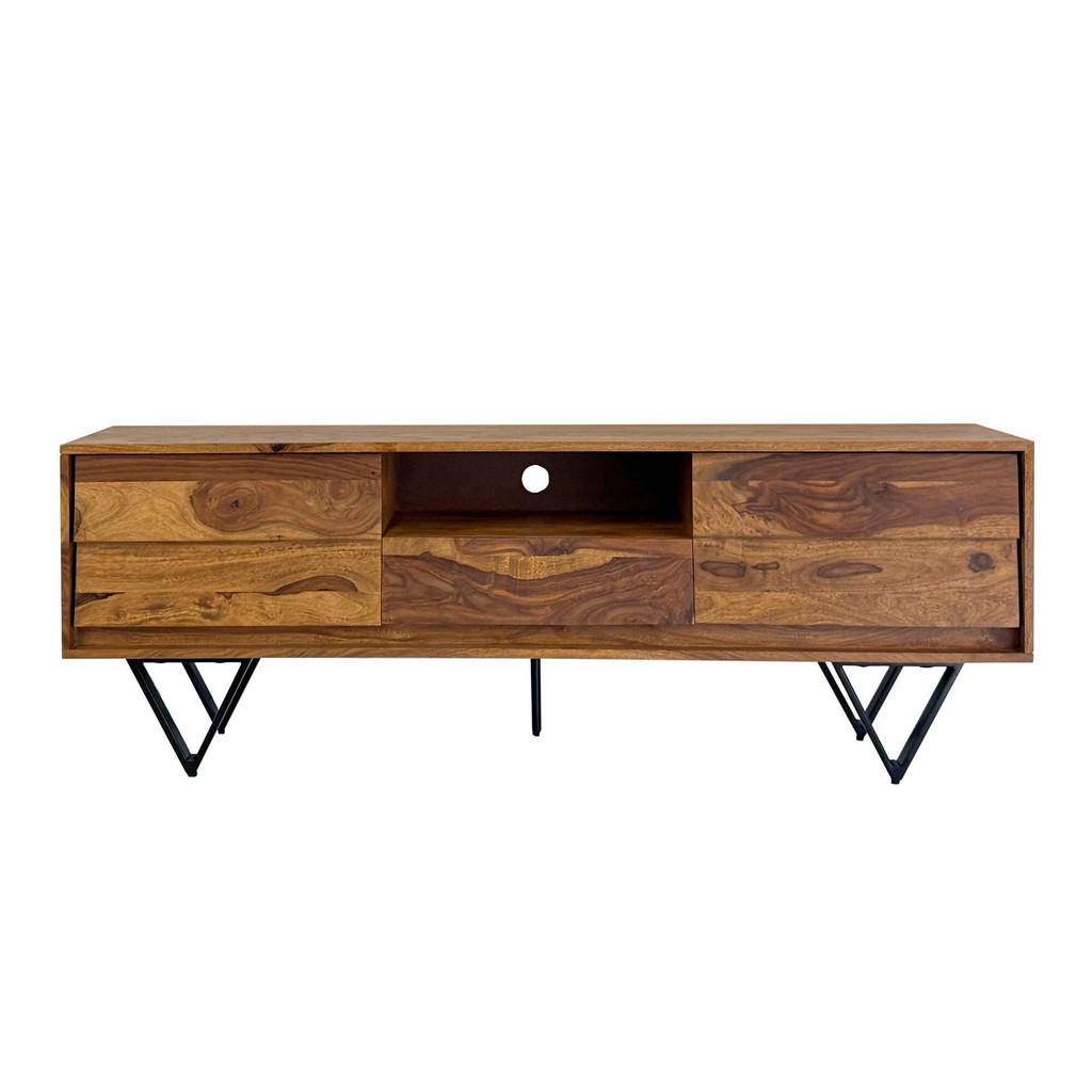 Livetastic NÍZKA KOMODA, indický palisander, farba indického palisandra, 160/56/35 cm.