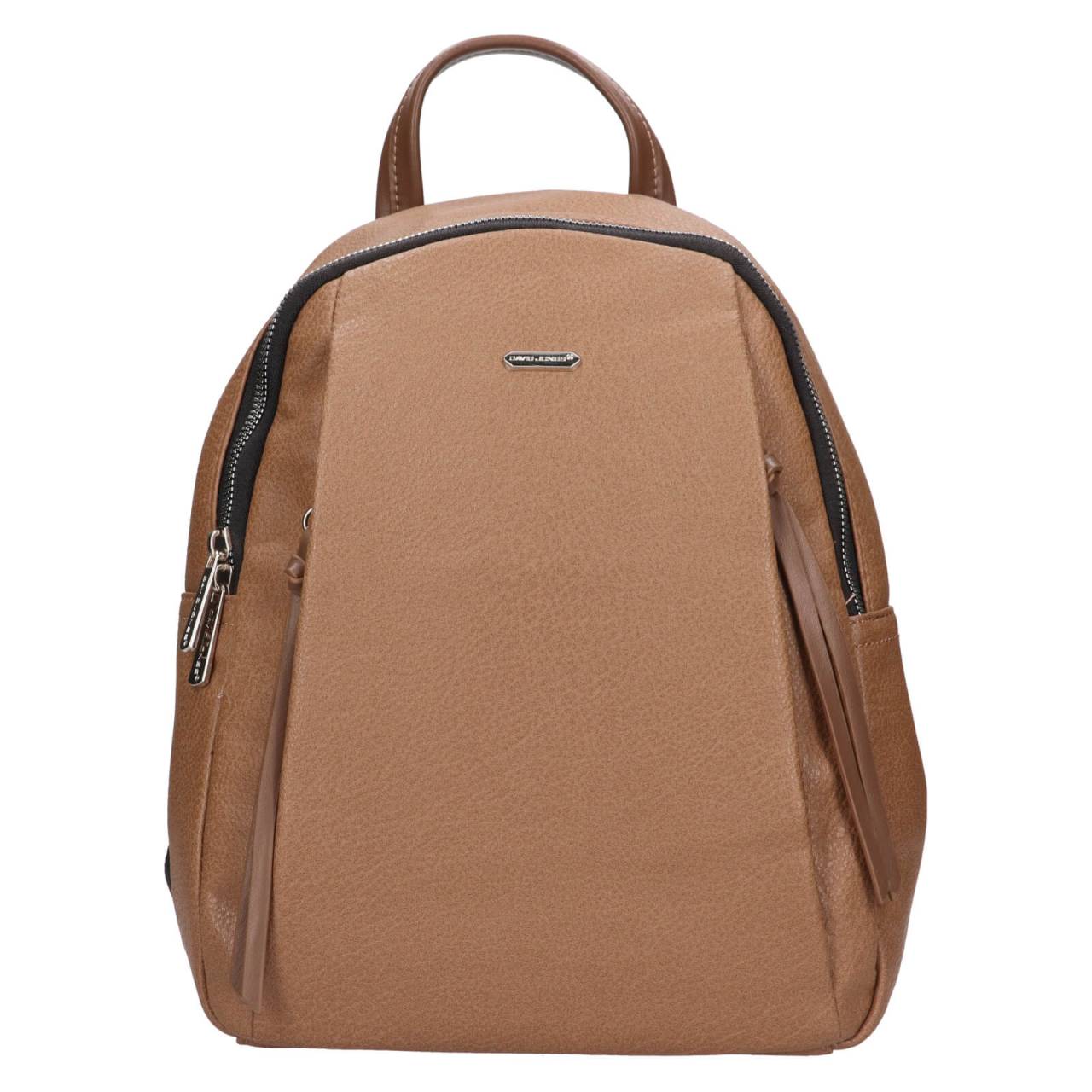 Módny dámsky batoh David Jones Mardea - svetlo hnedá.