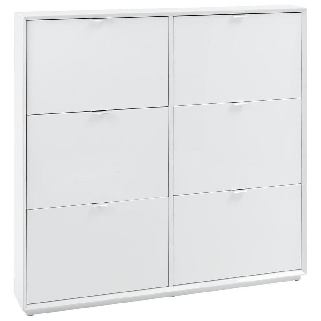 Xora VÝKLOPNÁ SKRINKA NA TOPÁNKY, biela, farba ušľachtilej ocele, 127/122/18 cm.