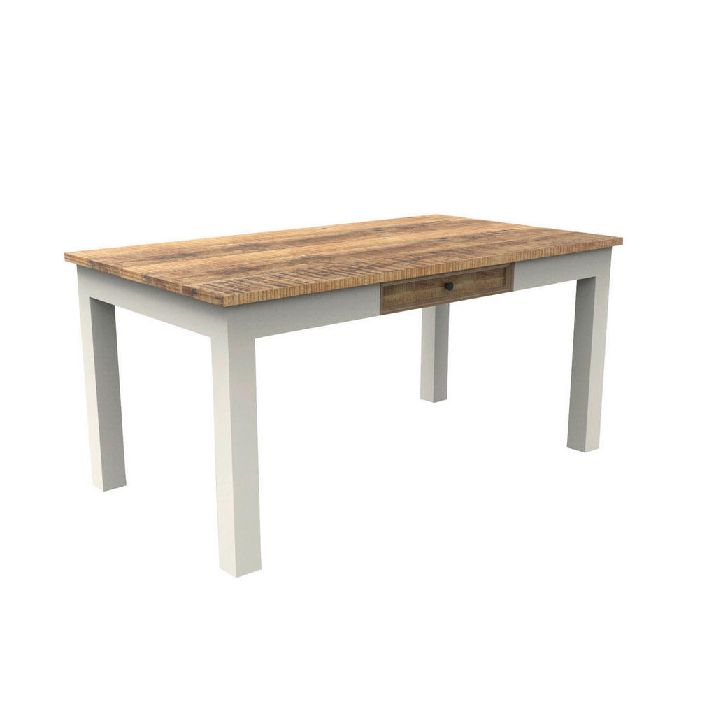 Landscape JEDÁLENSKÝ STÔL, akácia, mangové drevo, prírodná farba, biela, 180/90/76 cm.