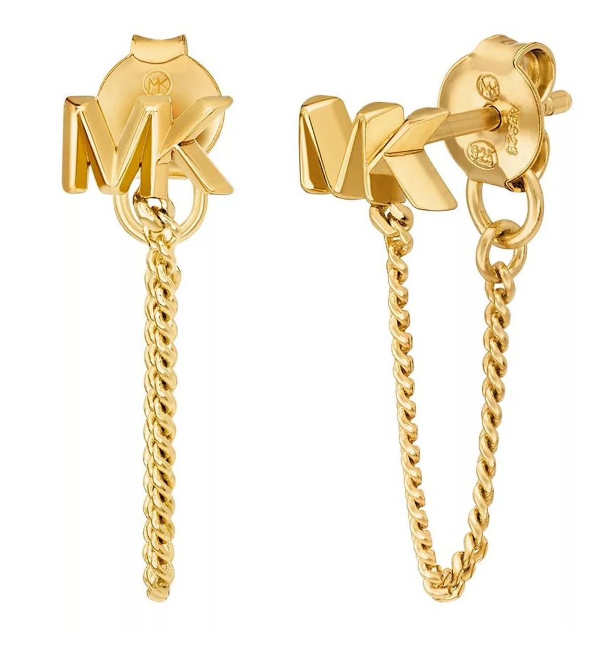 Michael Kors Fashion pozlátené visiace náušnice Premium MKC1782710.