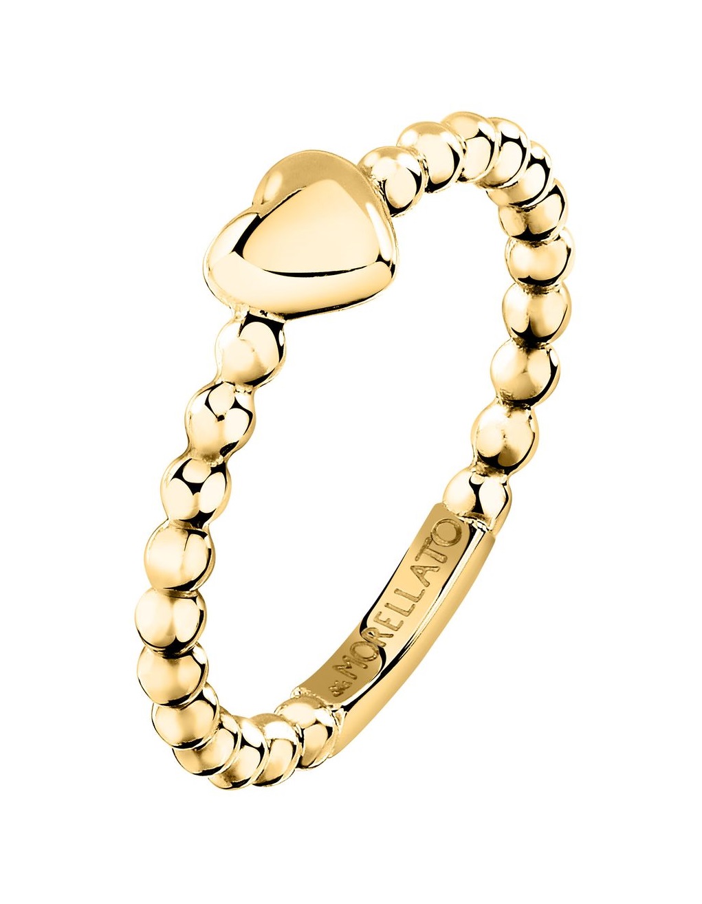 Morellato Nežný pozlátený prsteň so srdiečkom Talismani SAIX29 56 mm.