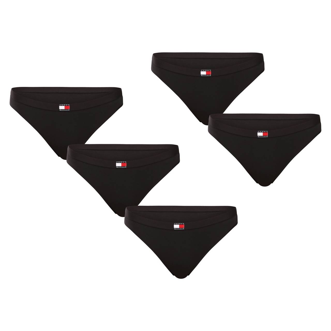 5PACK ženske tangice Tommy Hilfiger črne (UW0UW05642 0W3) S.
Iščete tangice, ki se odlično prilegajo večjim velikostim ter zagotavljajo slog in udobje?
Mehak bombaž, ki se prilagodi vašim potrebam
Tange so narejene iz visokokakovostnega bombaža z dodatkom elastana.
Brezčasen slog, ki vas bo zabaval
Klasične barve v kombinaciji s prefinjeno tkano elastiko z logotipom Tommy Hilfiger dajejo tangicam športni pridih, hkrati pa so videti elegantne in ženstvene.
Zakaj vam bodo všeč tangice Tommy Hilfiger

Udobno prileganje za večje velikosti.
Visokokakovosten in zračen bombažni material.
Elegantna, a praktična zasnova z elastično elastiko z ikoničnim logotipom.

Tommy Hilfiger je blagovna znamka za vse sodobne ženske
Spodnje perilo Tommy Hilfiger predstavlja popolno harmonijo med klasičnim in sodobnim videzom.
Kako skrbeti za tangice Tommy Hilfiger
Če želite, da bodo vaše najljubše hlačke trajale kot nove, vam priporočamo naslednje smernice.

Pralnica: Per pri 30 °C.
Sušenje: Lahko sušite v sušilnem stroju, vendar izberite program z nizko temperaturo, da zaščitite vlakna in elastičnost.
Likanje: Ne likate - material je gladek in ga je enostavno vzdrževati, ne da bi ga bilo treba likati.

Nasvet: Postanite strokovnjak za vzdrževanje spodnjega perila z z nasveti v našem članku in svojim najljubšim kosom zagotovite nego, ki si jo zaslužijo.