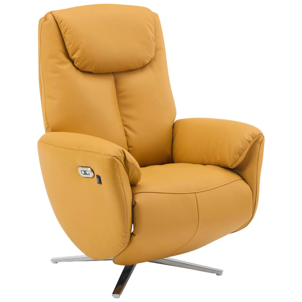 Livetastic MASÁŽNE KRESLO, textil, koža, žltá.