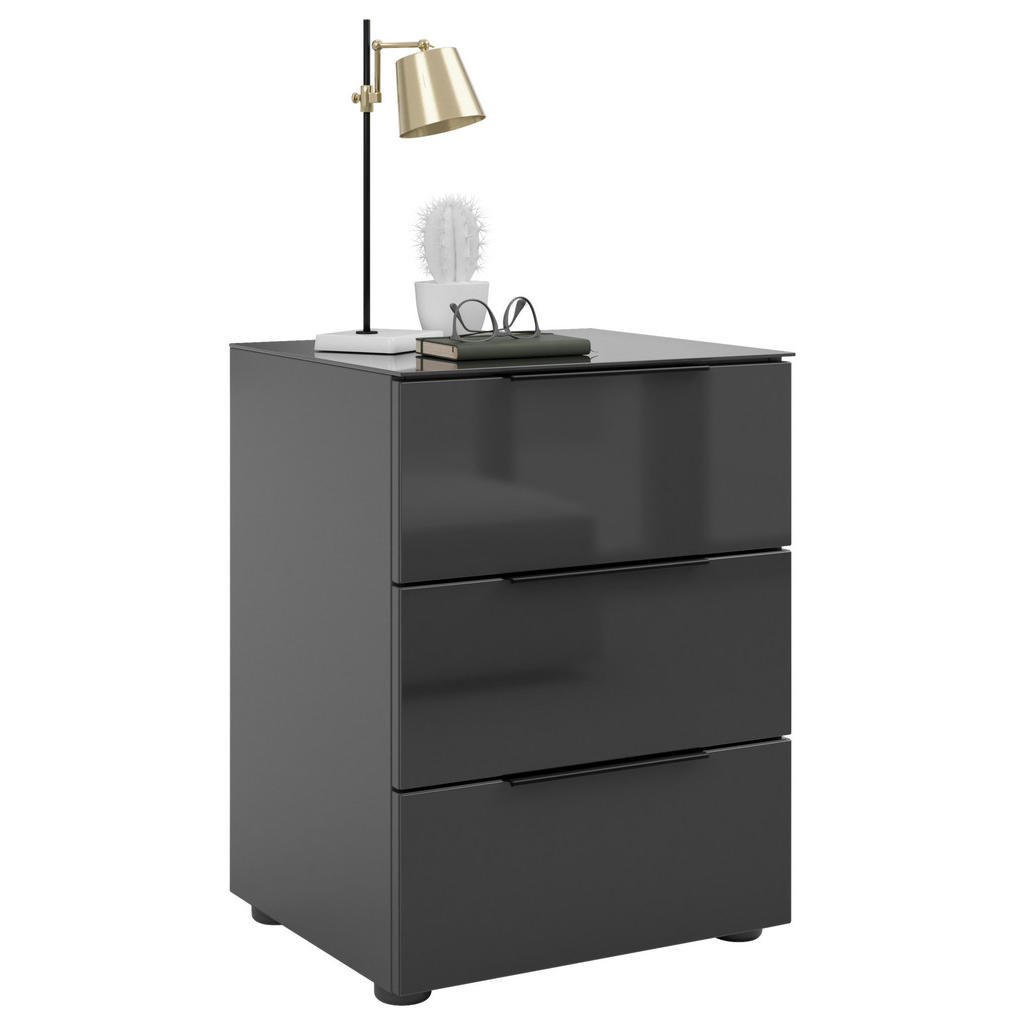 NOČNÝ STOLÍK, antracitová, 45/60/40 cm.