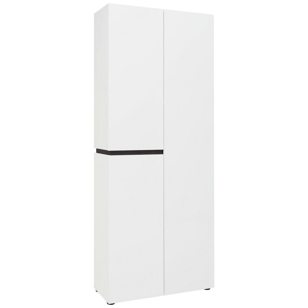 Voleo SKRINKA NA TOPÁNKY, antracitová, biela, 80,1/200/34 cm.