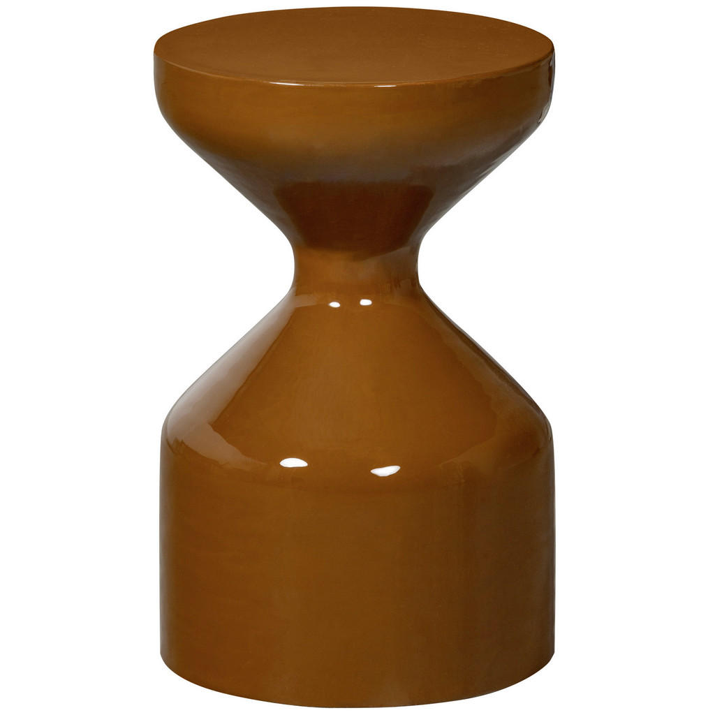 Carryhome PRÍRUČNÝ STOLÍK, tmavohnedá.