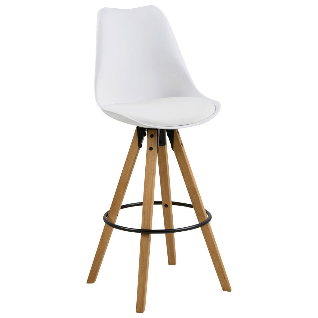 Carryhome BAROVÁ STOLIČKA, biela, farba duba.