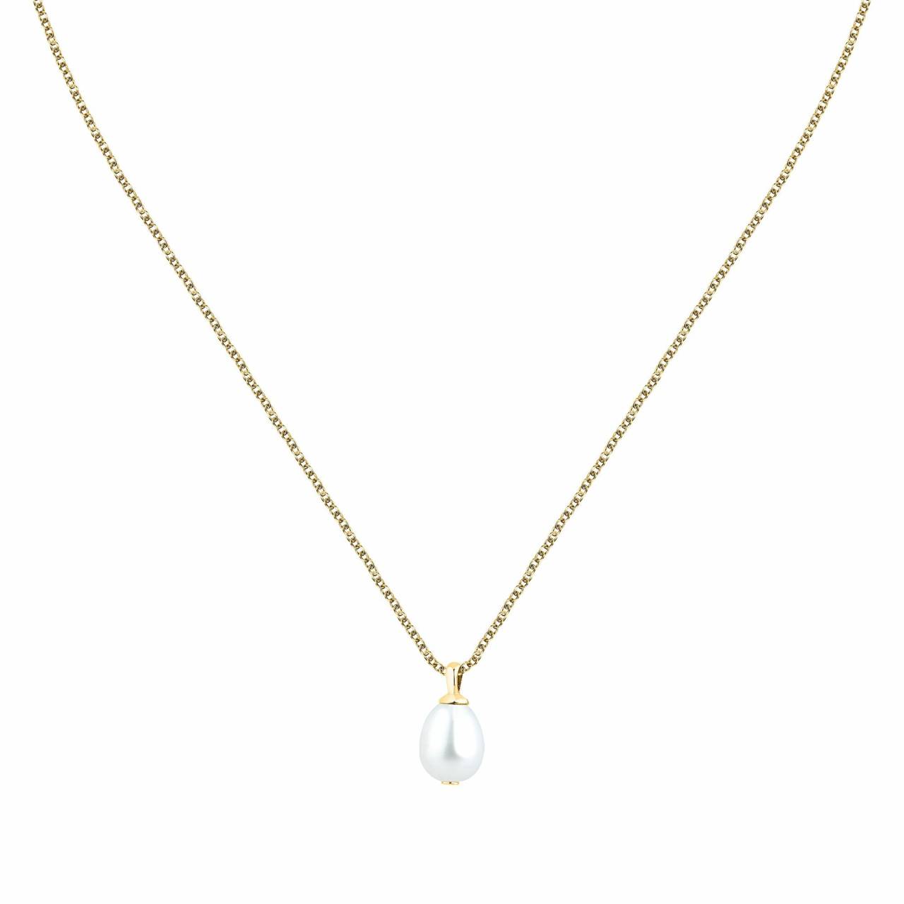 Morellato Pozlátený náhrdelník s riečnou perlou Perla SXU40 (retiazka, prívesok).