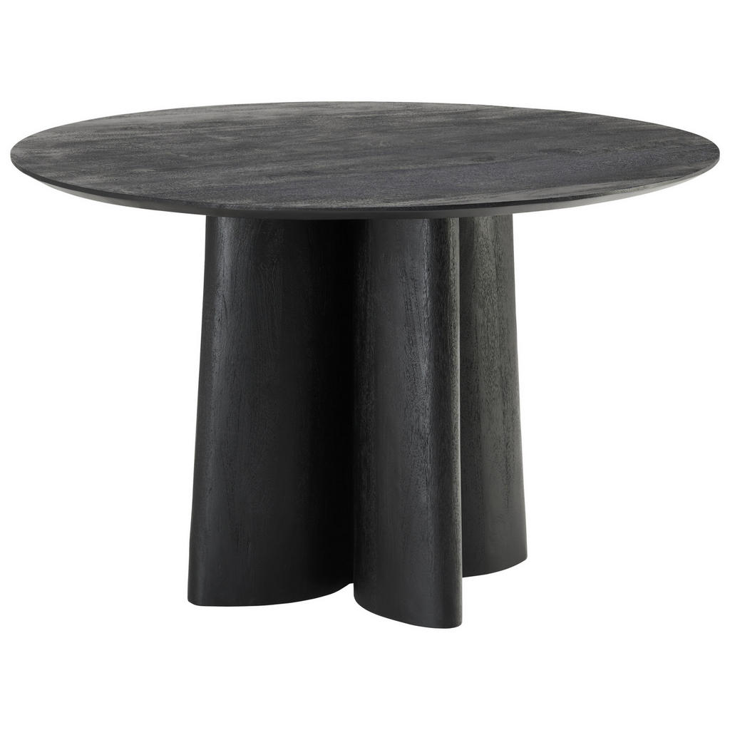 MID.YOU JEDÁLENSKÝ STÔL, mangové drevo, čierna, 120/76/120 cm.