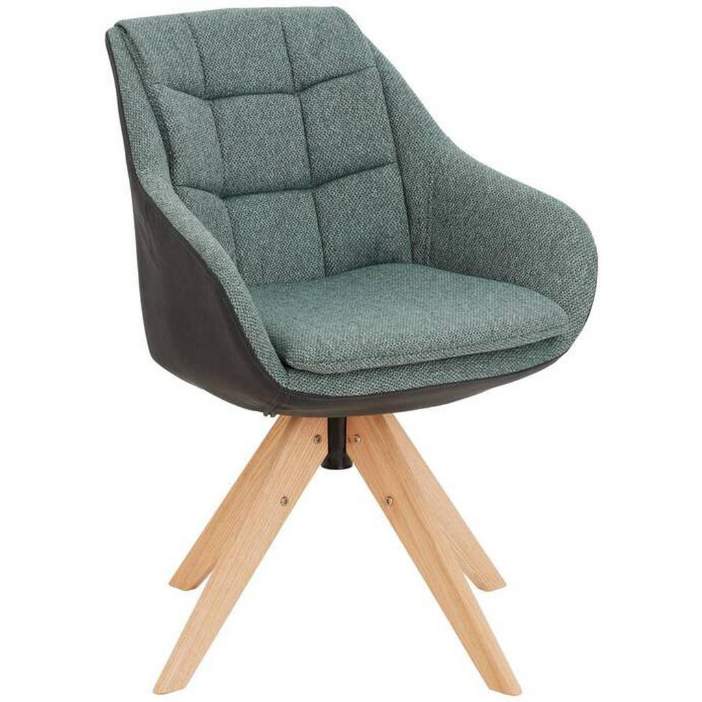 Landscape STOLIČKA S PODRÚČKAMI, tkaná textília, mikrovlákno, antracitová, zelená, farba duba.