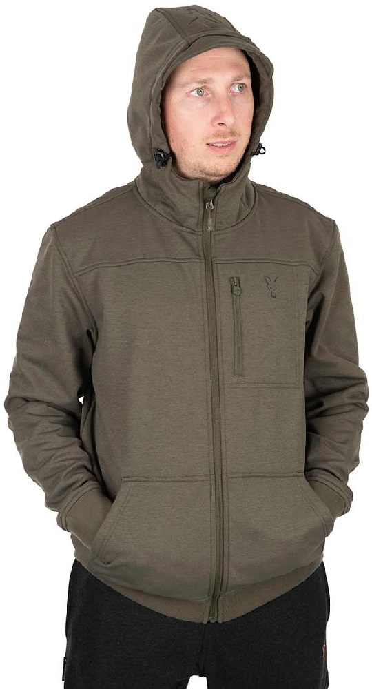 Fox bunda collection soft shell jacket green black - l.
