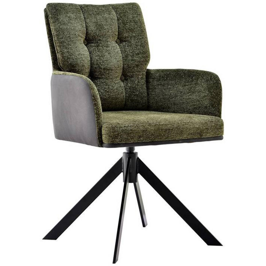 Novel STOLIČKA S PODRÚČKAMI, železo, ženilka, mikrovlákno, antracitová, zelená, čierna.