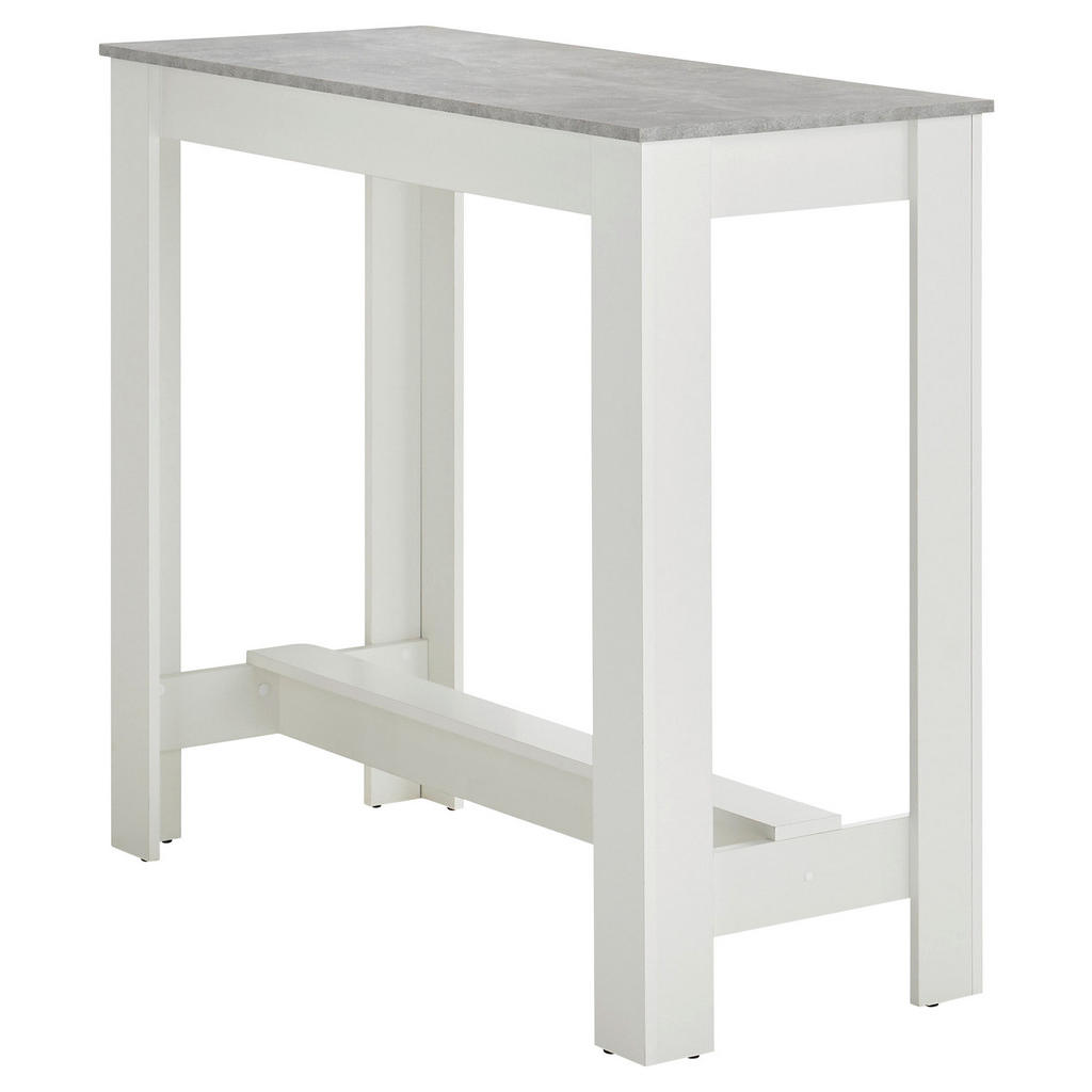 MID.YOU BAROVÝ STÔL, sivá, biela, 115/50/103 cm.