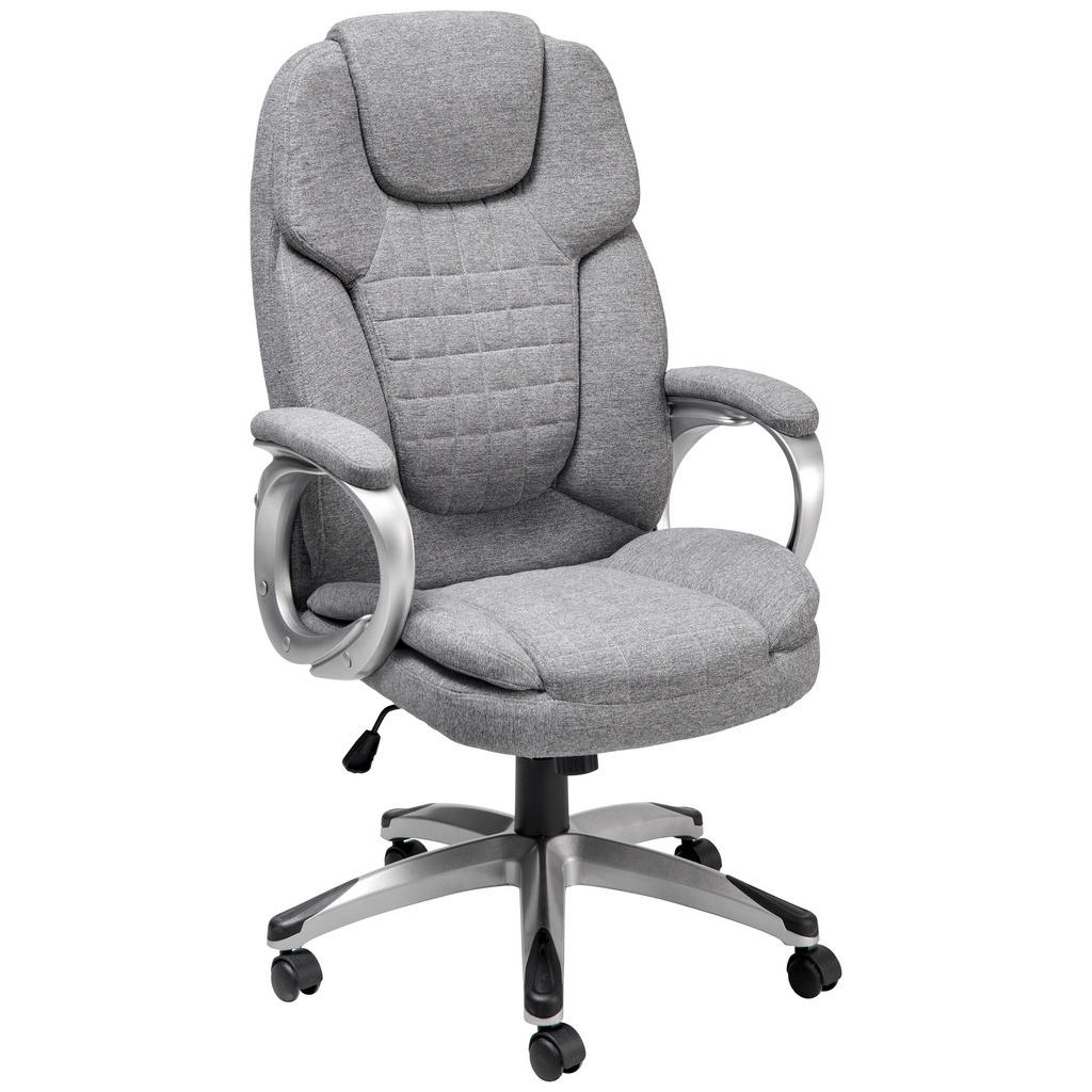 MID.YOU OTOČNÁ STOLIČKA, fleece, svetlosivá.