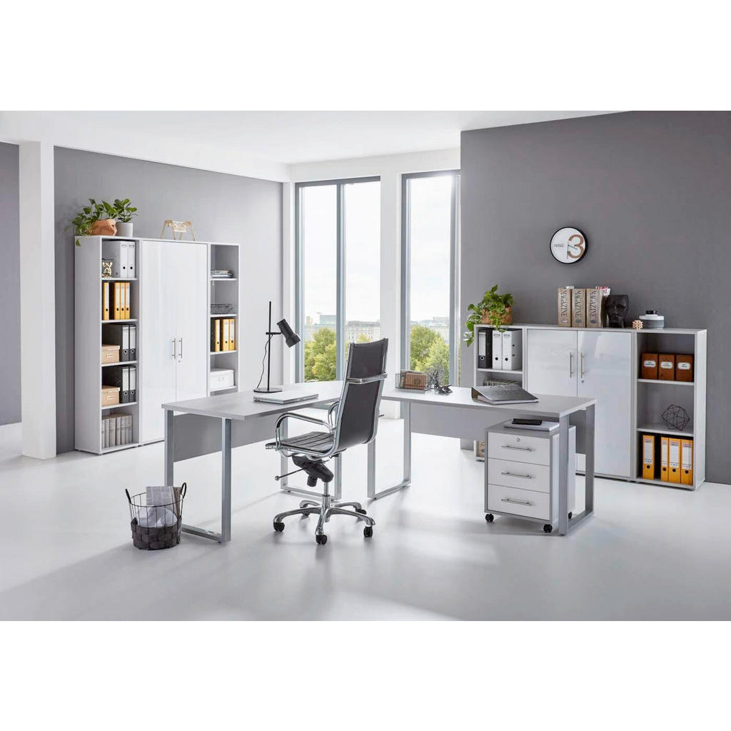 MID.YOU KANCELÁRIA, sivá, biela s vysokým leskom,.