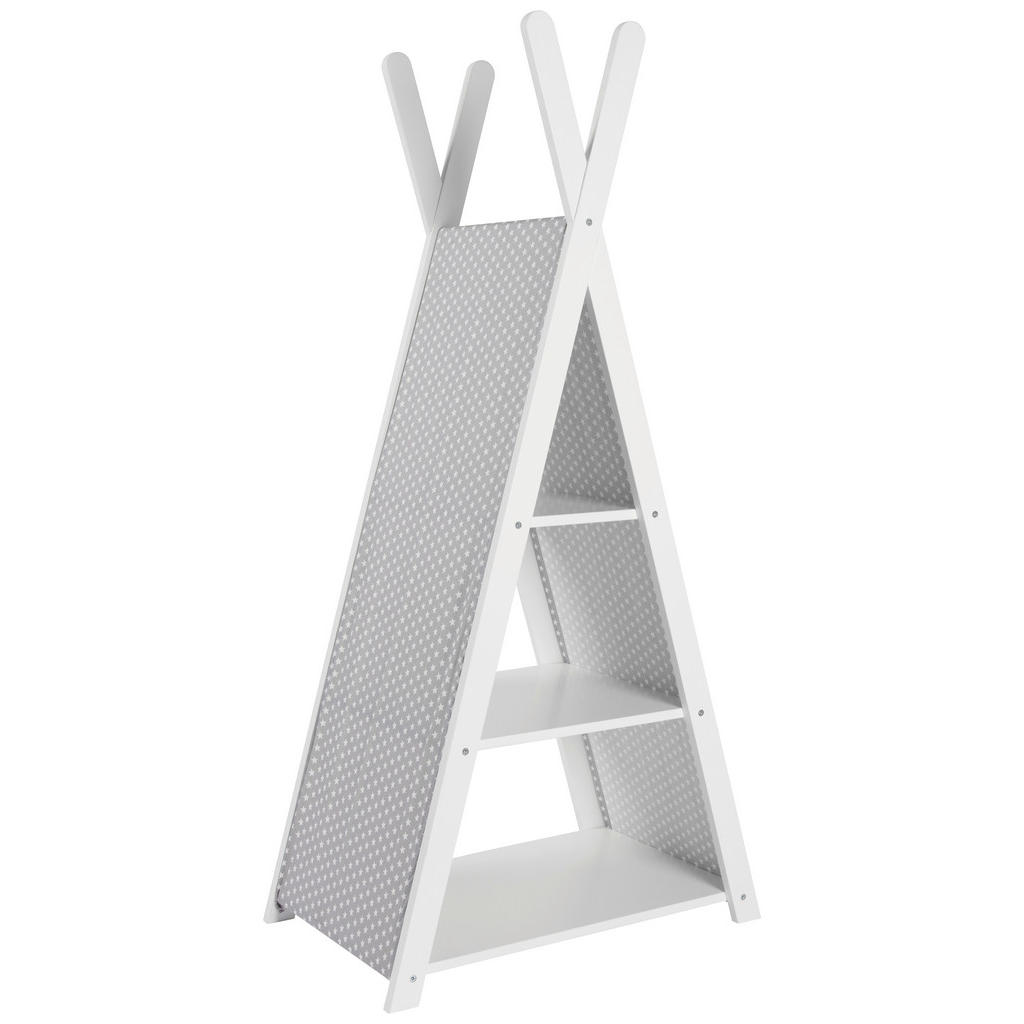 My Baby Lou DETSKÝ REGÁL, sivá, biela, 65/43,7/135 cm.