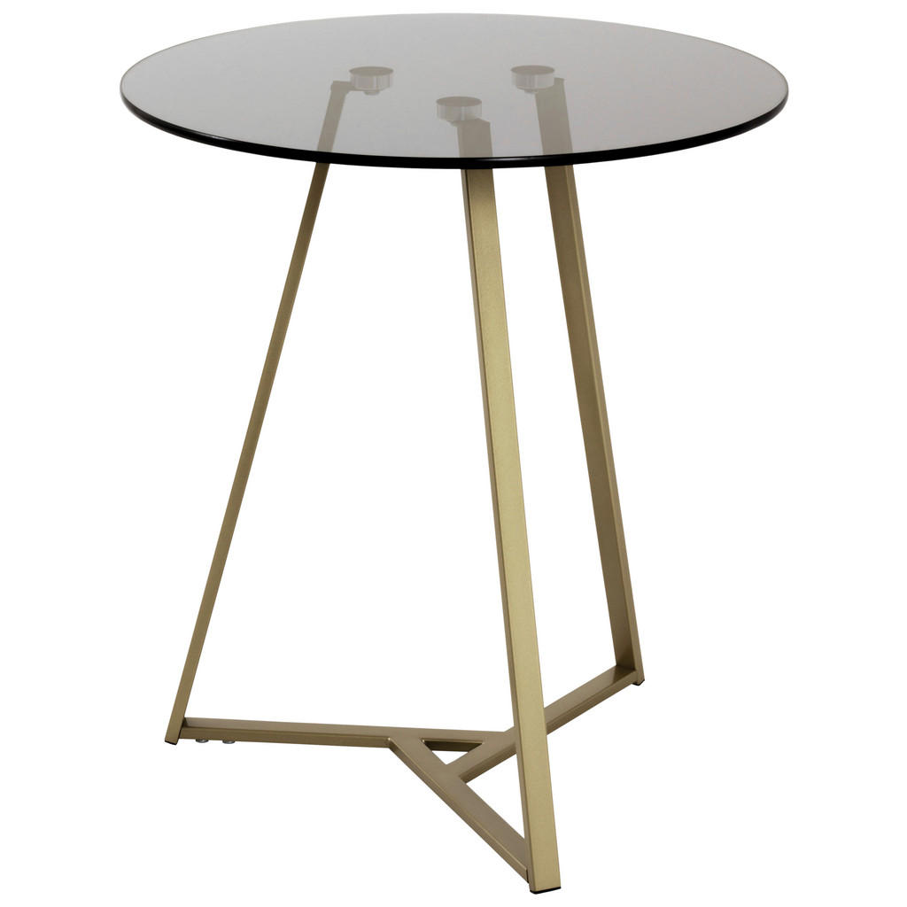 PRÍRUČNÝ STOLÍK, sivá, zlatá.