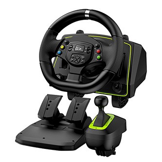 Volant Genius GX Gaming SpeedMaster X2 31620002400, volant s pedály a řadící pákou, 13tl., USB, černý.