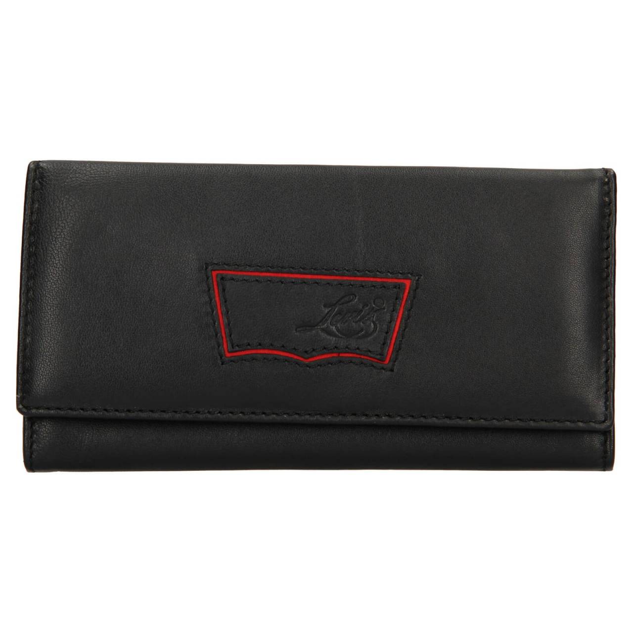 Dámska kožená peňaženka Levis Madison - čierna.