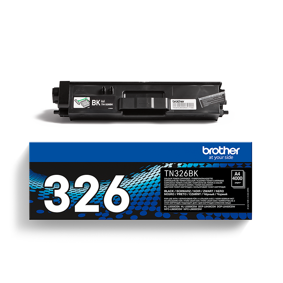 Brother TN-326BK čierny (black) originálný toner.
Originálny toner = záruka priamo od výrobcu tlačiarne
100 % použitie v tlačiarni - bezproblémové fungovanie s vašou tlačiarňou
Použitím originálnej náplne predlžujete životnosť tlačiarne
Osvedčená špičková kvalita - vysoko kvalitná a spoľahlivá tlač originálnou tlačovou kazetou od prvej do poslednej stránky
Trvalé a profesionálne výsledky tlače - dlhodobá udržateľnosť tlače
Kratšia prodleva pri tlači stránok
Garancia Vašej spokojnosti s použitím našej originálnej náplne
Zabezpečujeme bezplatnú recykláciu originálnych náplní
Zlyhanie náplne v menej ako 1% prípadov
Jednoduchá a rýchla výmena náplne

Kód výrobcu: TN326BK