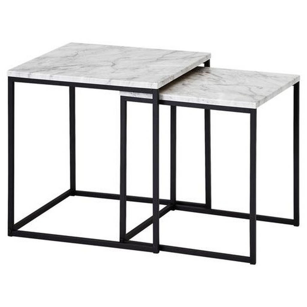 MID.YOU SADA ZASÚVACÍCH STOLÍKOV, čierna, biela.