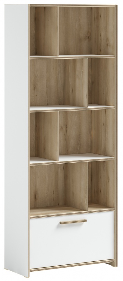 Kombinovaná knižnica dylan - biela/dub svetlý.

 

Jemný dizajn v odtieňoch bielej farby a dekoru dubového dreva je sprevádzané kvalitným spracovaním výrobcu.

Nosnosť jednotlivých políc je 25kg.

 

Rozmery kombinovanej knižnice Dylan sú 71x182x35cm (š, v, h).

 

Všetok nábytok patriaci do kolekcie Dylan nájdete nižšie v súvisiacich produktoch.