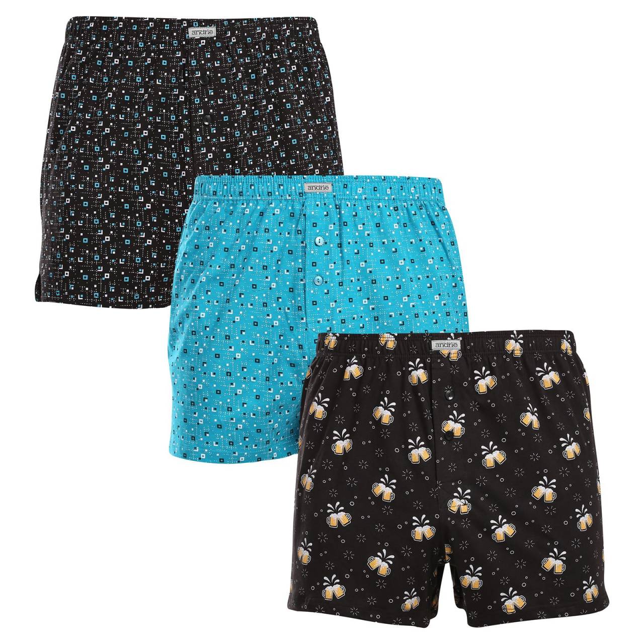 3PACK muške bokserice Andrie višebojan (PS 5818-3mix) XL.
Dodajte udoban i moderan komadu svoju garderobu.
Vrhunski materijal za cjelodnevnu udobnost
Andrie kratke hlače izrađene su od 100% pamuka, što im pruža mekoću i prozračnost.
Elegantnog dizajna i udobnog kroja
Kratke hlače imajusuptilne uzorke u raznim bojamakoji vašoj garderobi dodaju moderan izgled i originalnost.
Zašto kupiti Andrie kratke hlače?

Materijal od 100% pamuka za mekoću i udobnost.


Klasični široki kroj za maksimalnu udobnost.


Diskretan dizajnprikladan za svaku priliku.

Andrie nudi češko donje rublje za muškarce koji znaju što žele
Muške kratke hlače Andrie ističu se ugodnim materijalima i kvalitetnom izradom.
Kako njegovati Andrijeve kratke hlače
Slijedite ove jednostavne korake kako biste održali kvalitetu i udobnost svojih kratkih hlača:

Pranje: Perite na maksimalnoj temperaturi od 40°C s blagim deterdžentima kako bi materijal ostao mekan, a uzorci intenzivni.


Sušenje: Kratke hlače nemojte sušiti u sušilici, preporučamo da ih ostavite na zraku.


peglanje: Za glatki izgled kratke hlače možete glačati na niskoj temperaturi.

Savjet: Postanite stručnjak za održavanje donjeg rublja zahvaljujućisavjetima u našem članku i pružite svojim omiljenim komadima njegu koju zaslužuju.