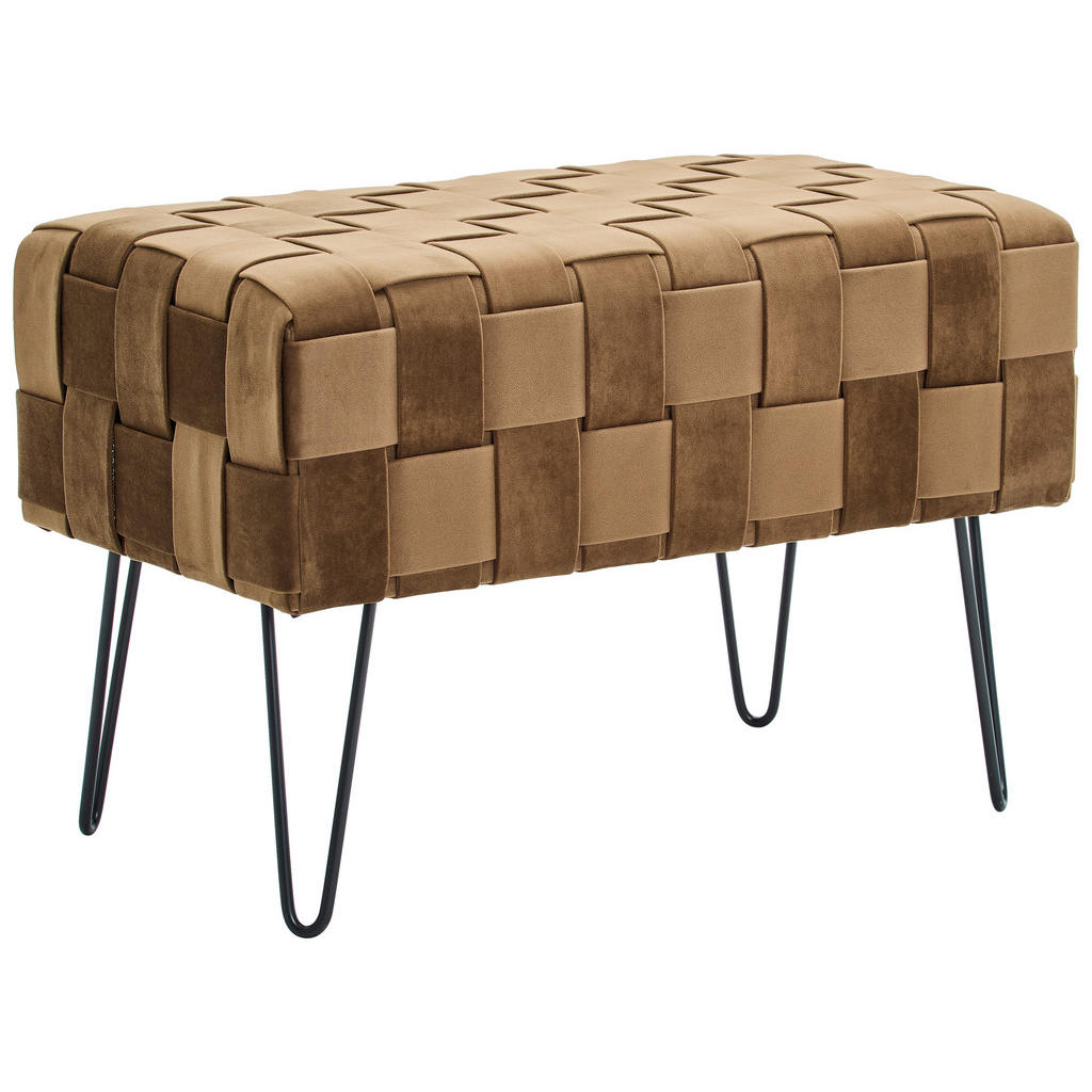 Xora DLHÁ TABURETKA, kov, textil, 72/49/42 cm.