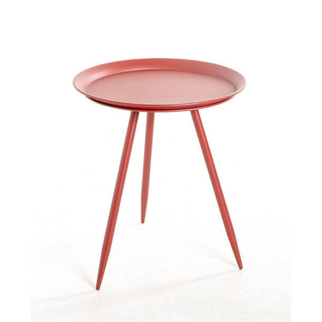 PRÍRUČNÝ STOLÍK, červená.