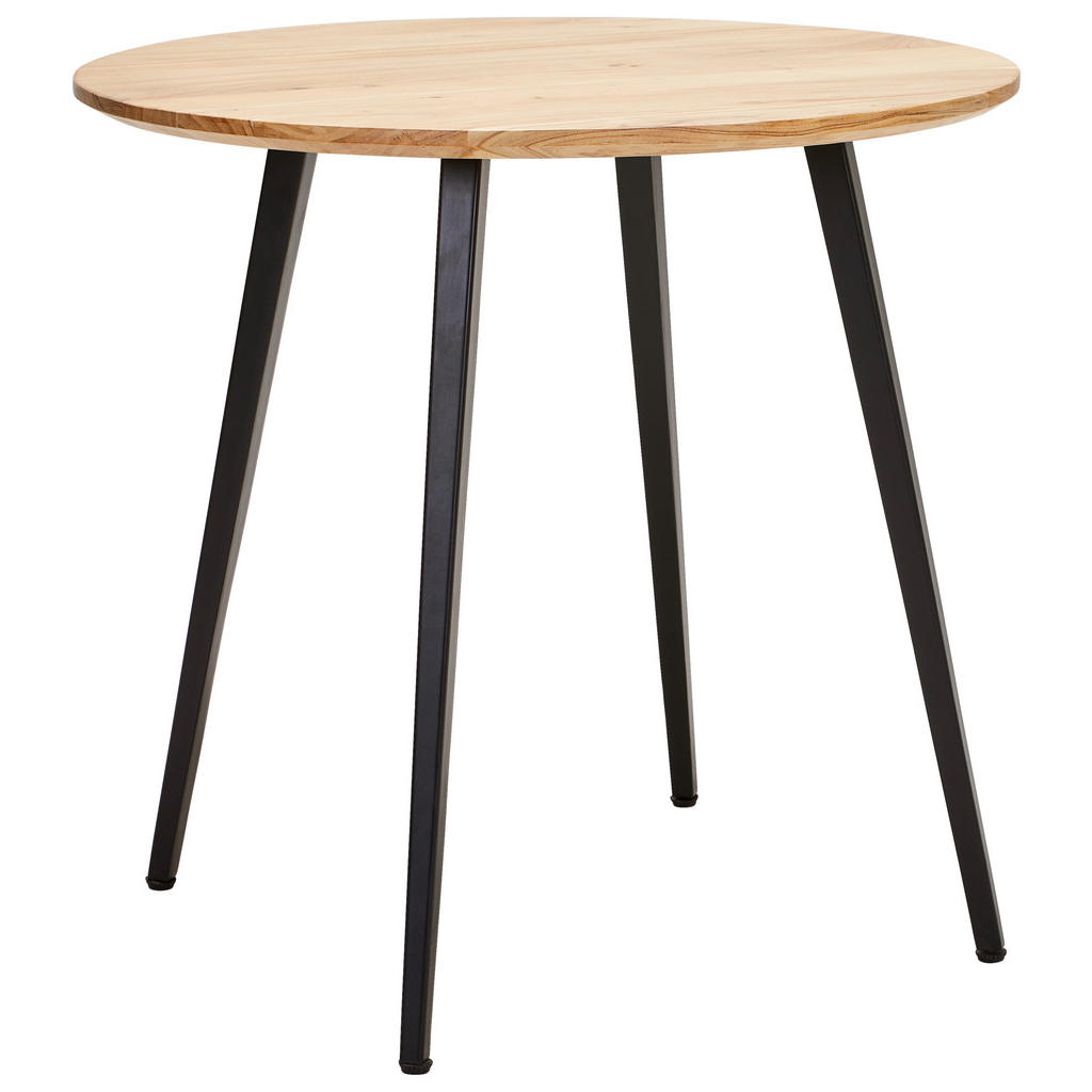 Xora JEDÁLENSKÝ STÔL, akácia, čierna, farba akácie, 80/80/76 cm.