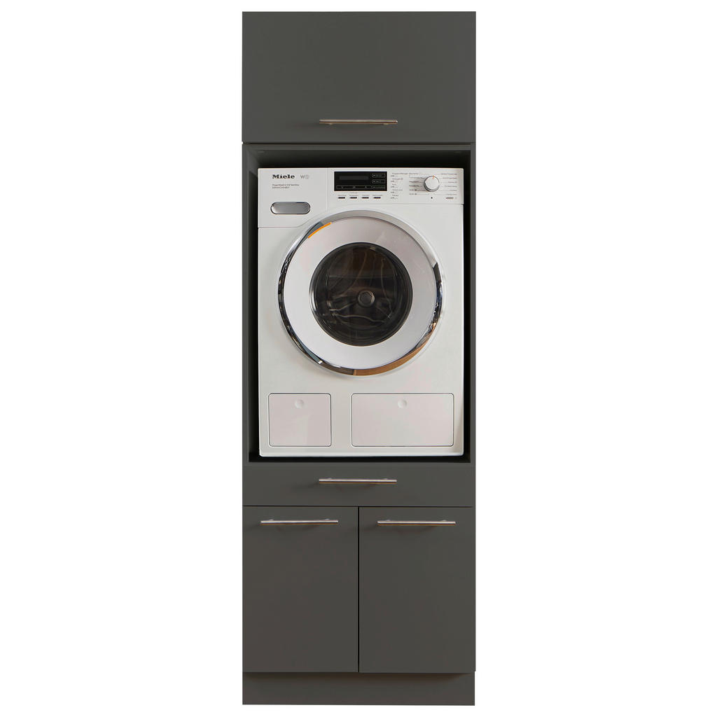 SKRINKA NA PRÁČKU, antracitová, 67,5/200/67,5 cm.