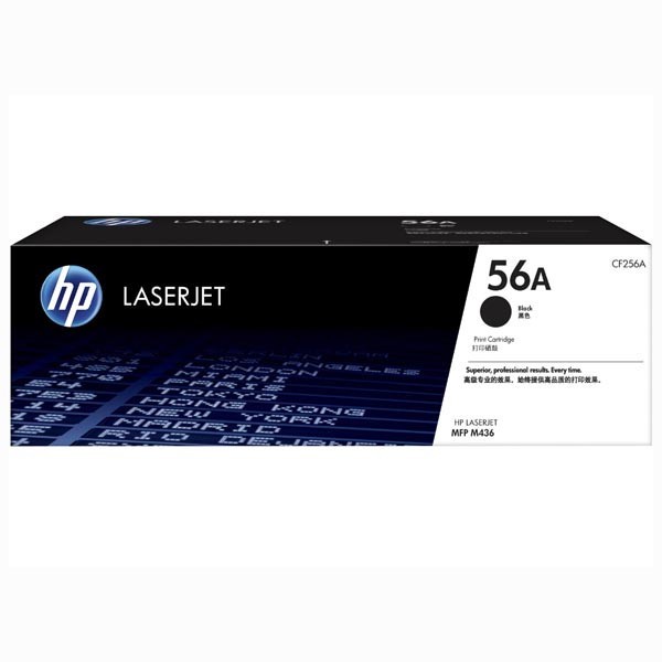 HP 56A CF256A čierný (black) originálny toner.
Originálny toner = záruka priamo od výrobcu tlačiarne
100 % použitie v tlačiarni - bezproblémové fungovanie s vašou tlačiarňou
Použitím originálnej náplne predlžujete životnosť tlačiarne
Osvedčená špičková kvalita - vysoko kvalitná a spoľahlivá tlač originálnou tlačovou kazetou od prvej do poslednej stránky
Trvalé a profesionálne výsledky tlače - dlhodobá udržateľnosť tlače
Kratšia prodleva pri tlači stránok
Garancia Vašej spokojnosti s použitím našej originálnej náplne
Zabezpečujeme bezplatnú recykláciu originálnych náplní
Zlyhanie náplne v menej ako 1% prípadov
Jednoduchá a rýchla výmena náplne

Kód výrobcu: CF256A