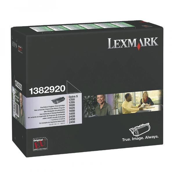 Lexmark 1382920 čierny (black) originálny toner.
Originálny toner = záruka priamo od výrobcu tlačiarne
100 % použitie v tlačiarni - bezproblémové fungovanie s vašou tlačiarňou
Použitím originálnej náplne predlžujete životnosť tlačiarne
Osvedčená špičková kvalita - vysoko kvalitná a spoľahlivá tlač originálnou tlačovou kazetou od prvej do poslednej stránky
Trvalé a profesionálne výsledky tlače - dlhodobá udržateľnosť tlače
Kratšia prodleva pri tlači stránok
Garancia Vašej spokojnosti s použitím našej originálnej náplne
Zabezpečujeme bezplatnú recykláciu originálnych náplní
Zlyhanie náplne v menej ako 1% prípadov
Jednoduchá a rýchla výmena náplne

Kód výrobcu: 1382920